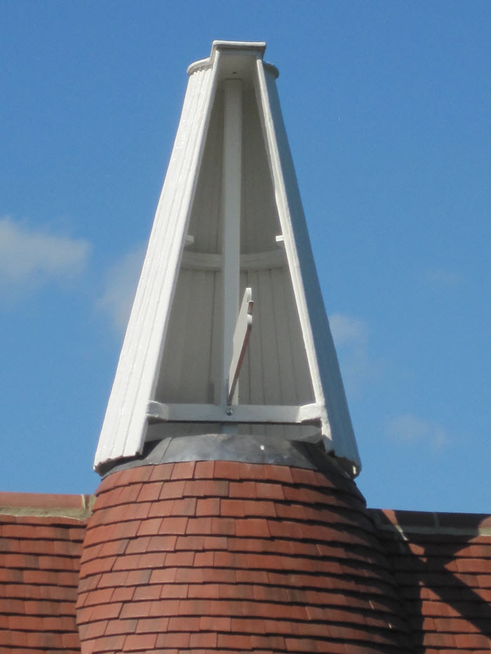 The Oast Cowl above the Kiln